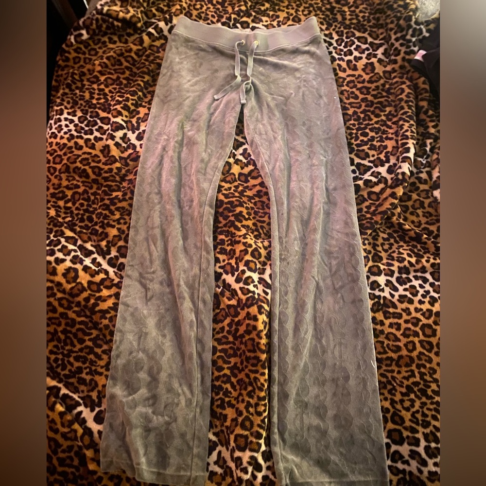 Vntg juicy couture army green trackpants